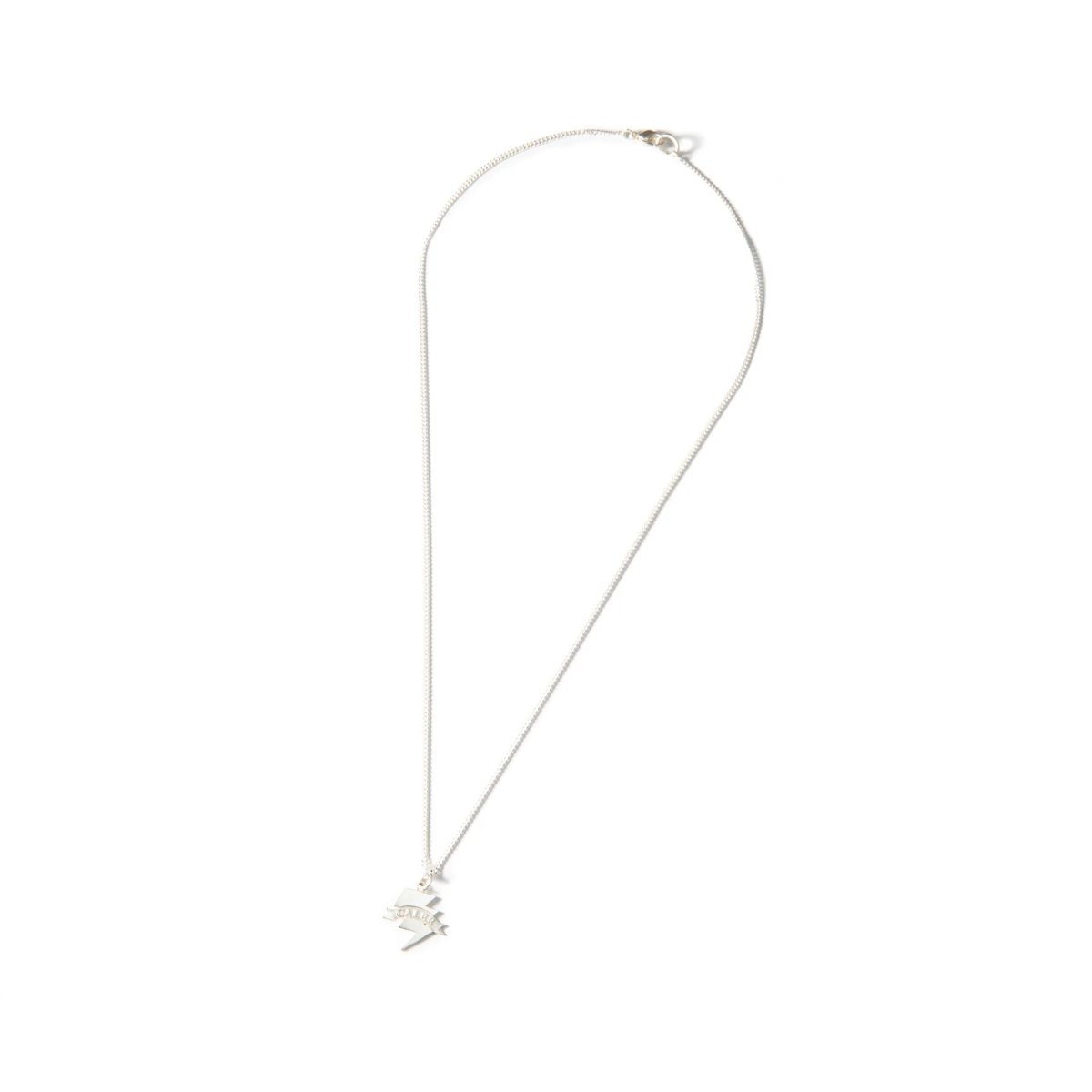 画像1: CALEE  SILVER THUNDERBOLT NECKLACE (1)