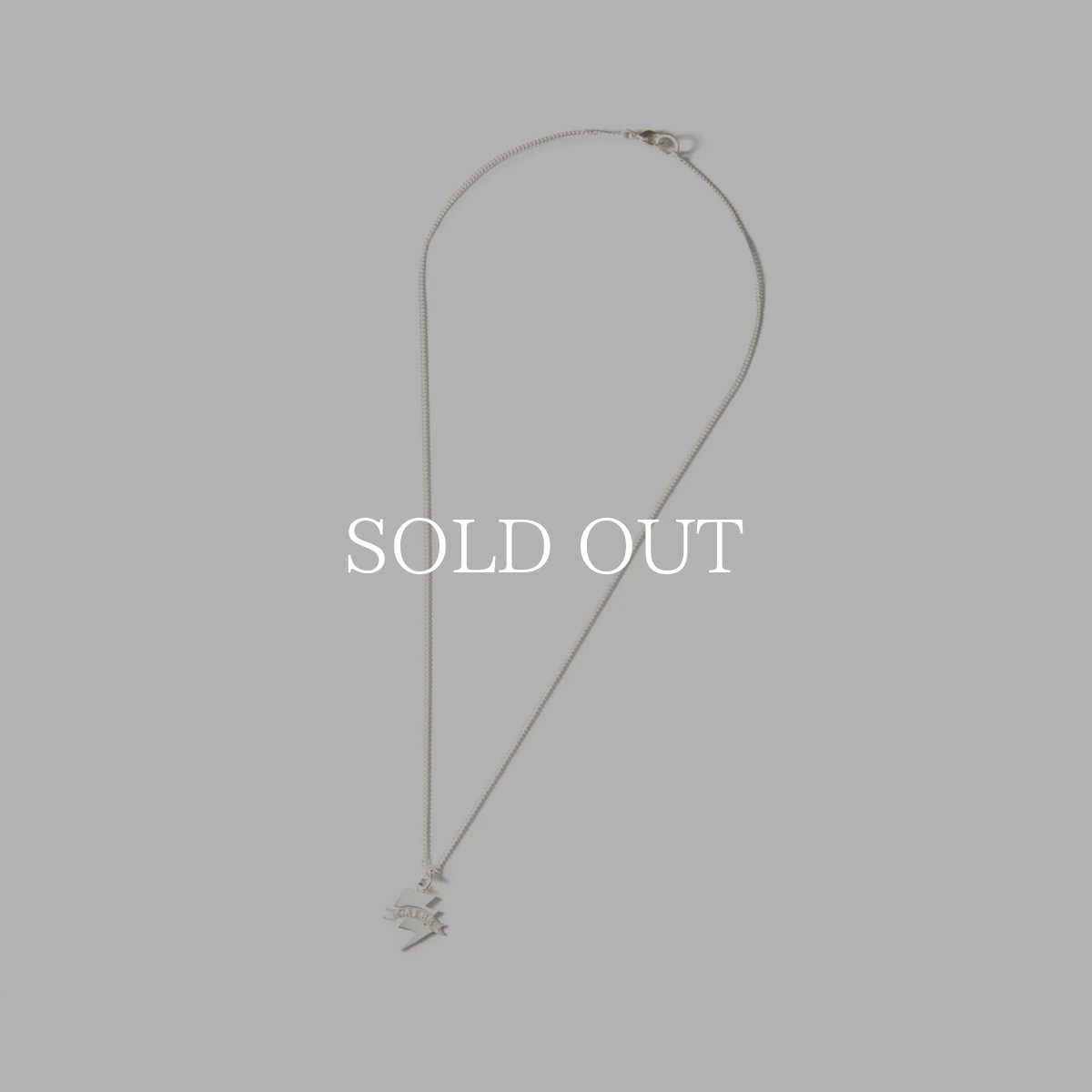 画像1: CALEE  SILVER THUNDERBOLT NECKLACE (1)