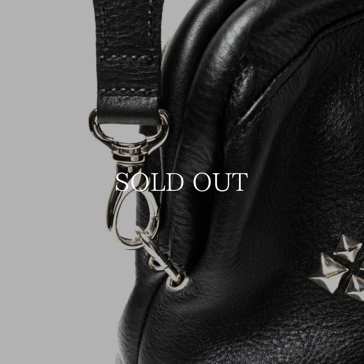 画像5: CALEE  STUDS LEATHER SHOULDER BAG (5)