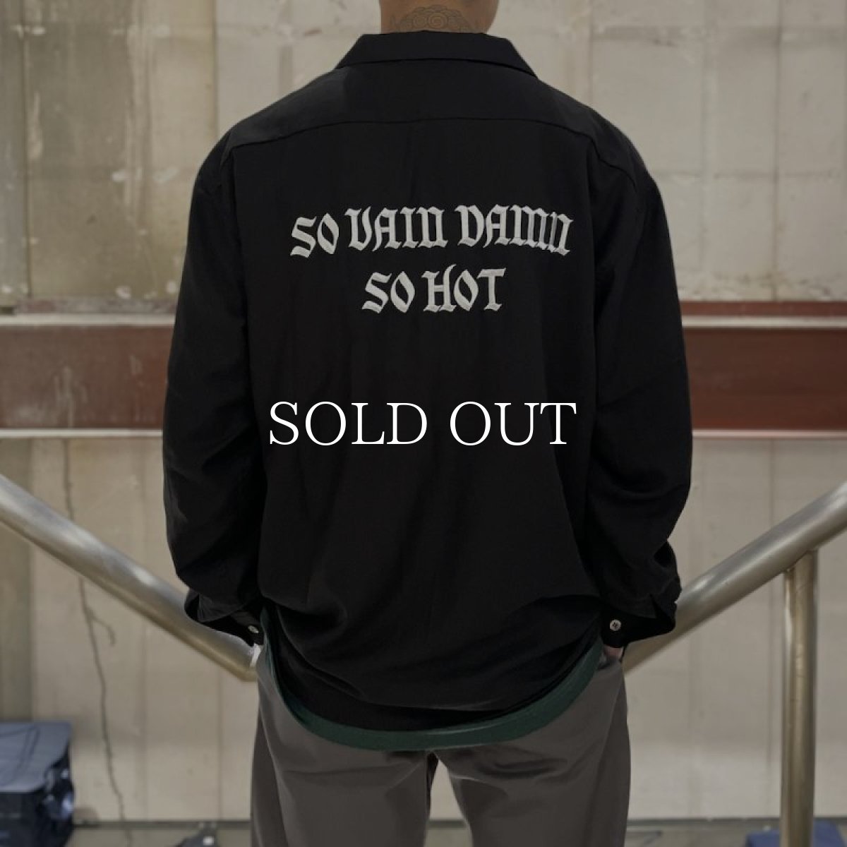 画像12: CALEE  EMBROIDERY OPEN COLLAR L/S SH (12)