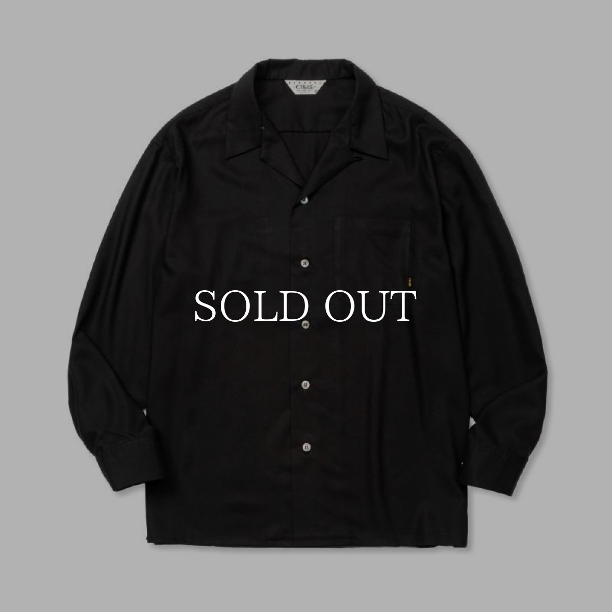 画像2: CALEE  EMBROIDERY OPEN COLLAR L/S SH (2)