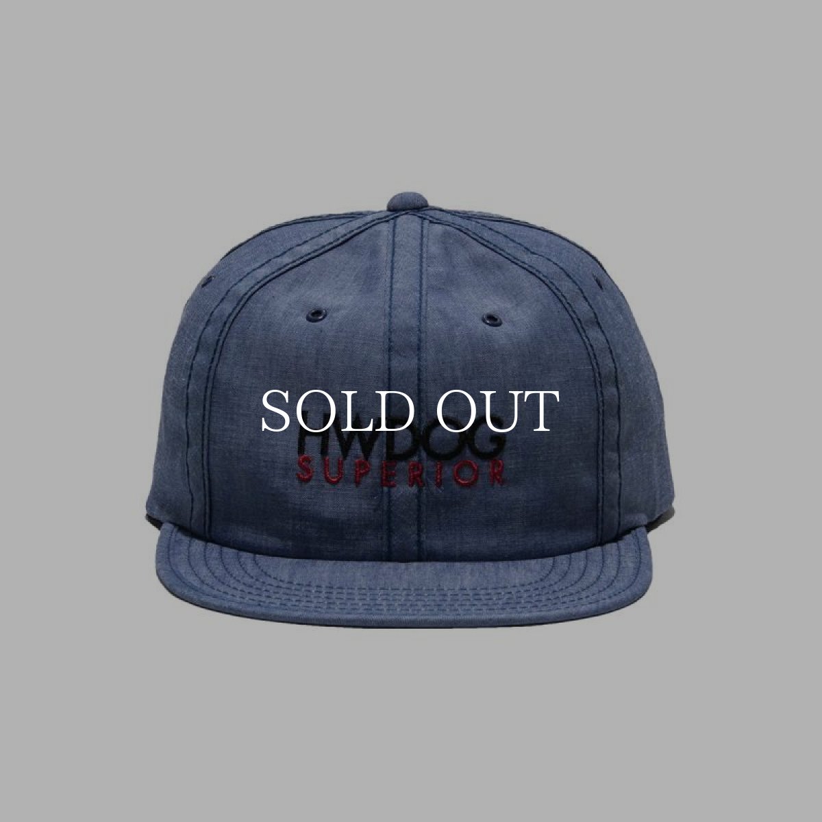 画像12: THE H.W.DOG&CO.  CHAMBRAY INSIDEOUT CAP (12)