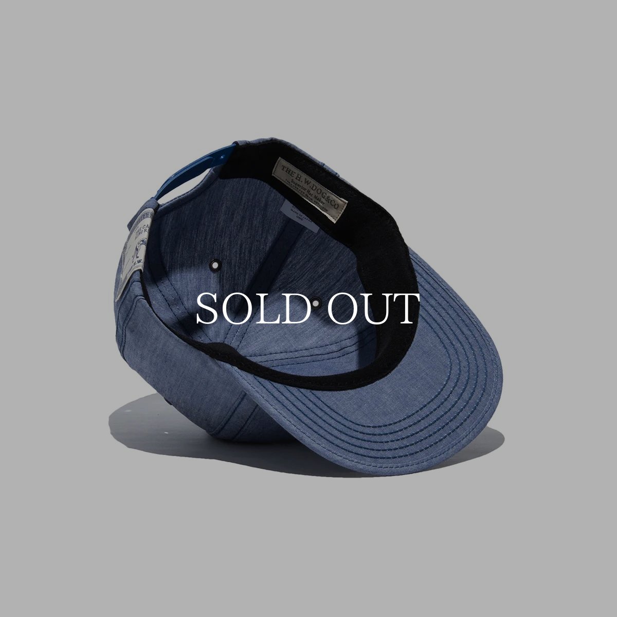 画像15: THE H.W.DOG&CO.  CHAMBRAY INSIDEOUT CAP (15)