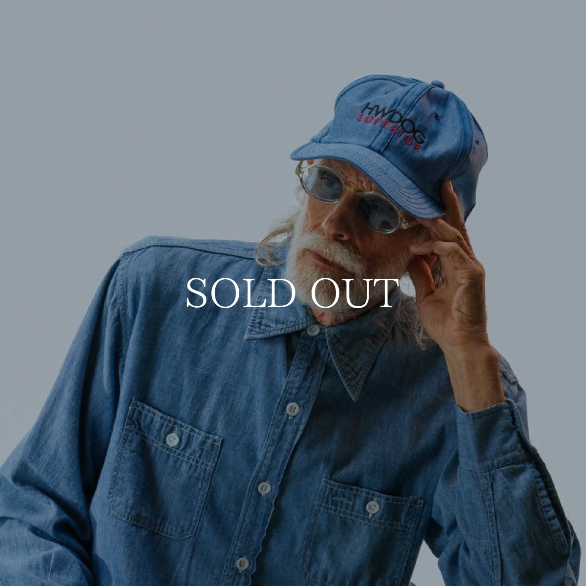 画像16: THE H.W.DOG&CO.  CHAMBRAY INSIDEOUT CAP (16)