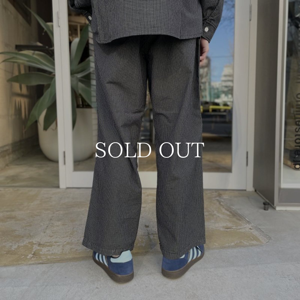 画像5: COOTIE   Garment Dyed Ripstop Check Easy Pants (5)