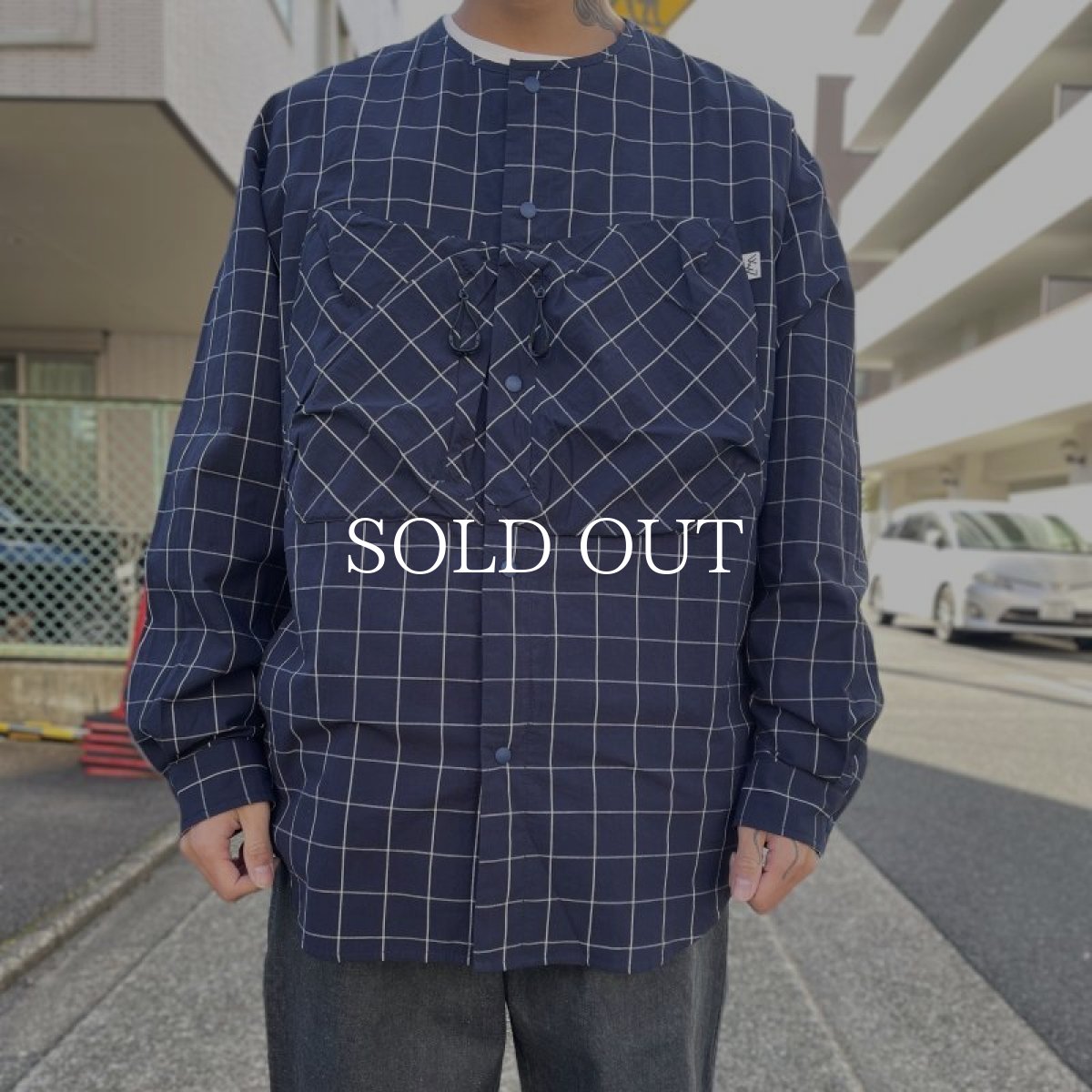 画像4: CMF OUTDOOR GARMENT  COLLARLESS SHIRTS (4)