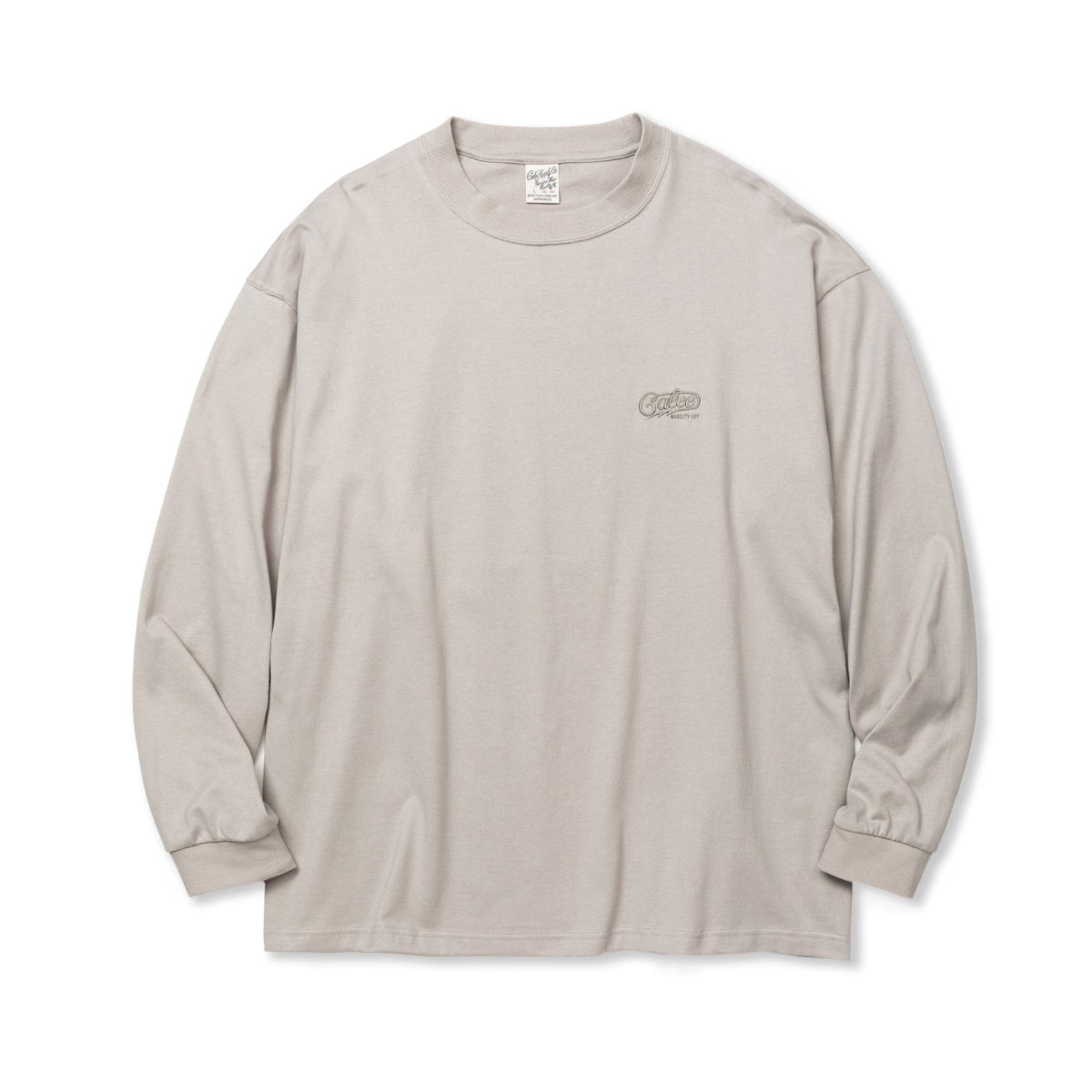 画像2: CALEE  CALEE LOGO DROP SHOULDER L/S TEE (2)