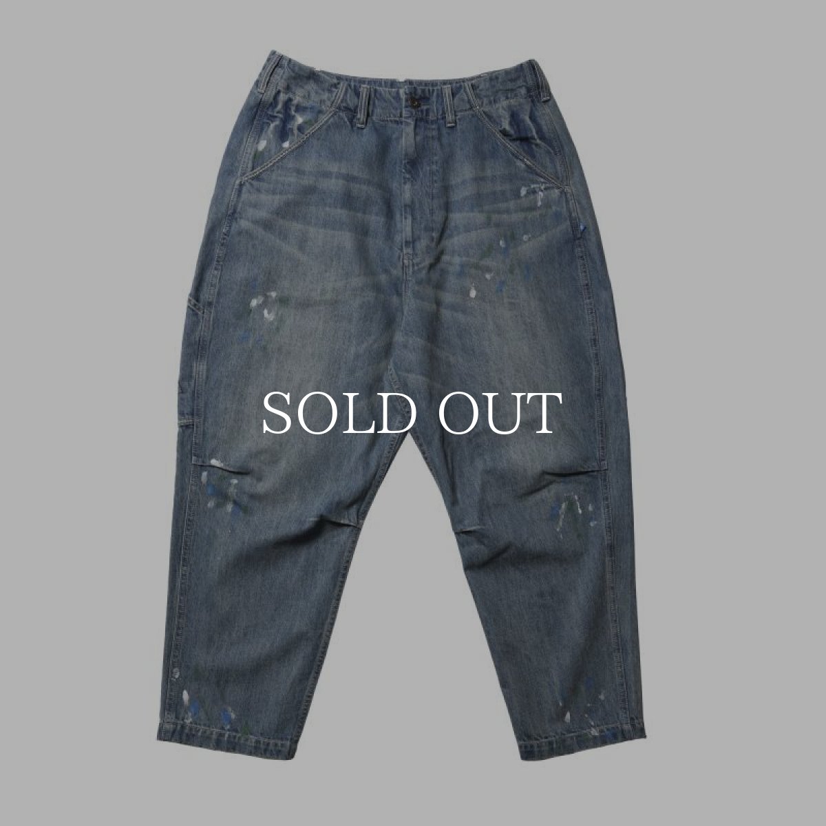 画像1: Liberaiders  【再入荷】STAMPED DENIM SARROUEL PANTS (1)