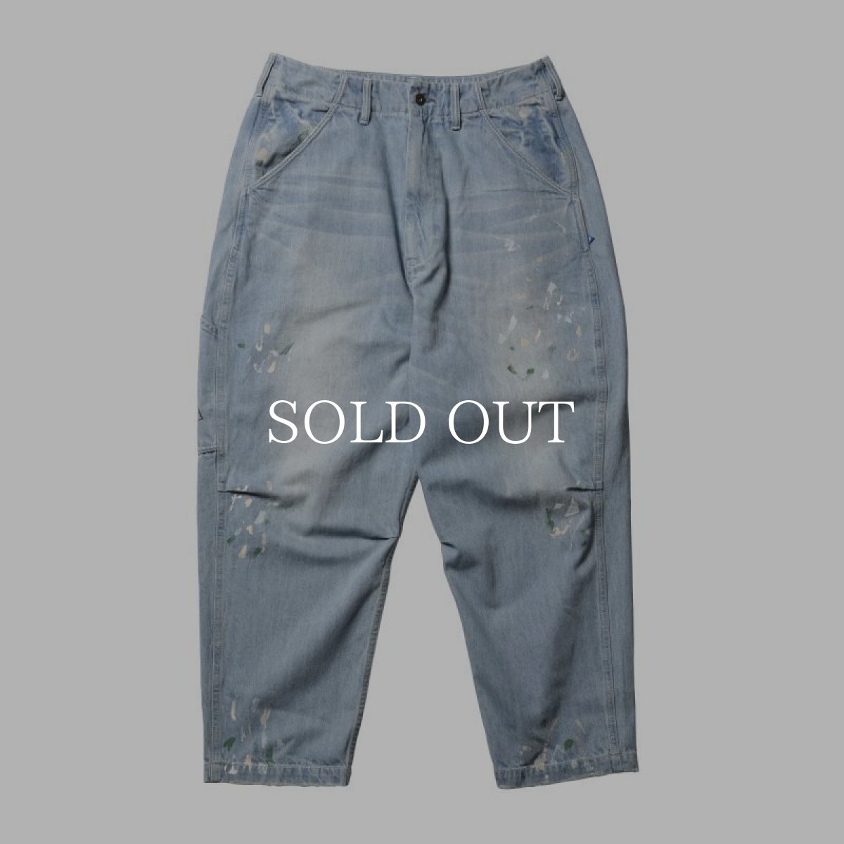 画像7: Liberaiders  【再入荷】STAMPED DENIM SARROUEL PANTS (7)