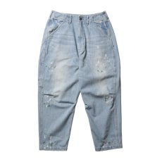 画像7: Liberaiders  【再入荷】STAMPED DENIM SARROUEL PANTS (7)