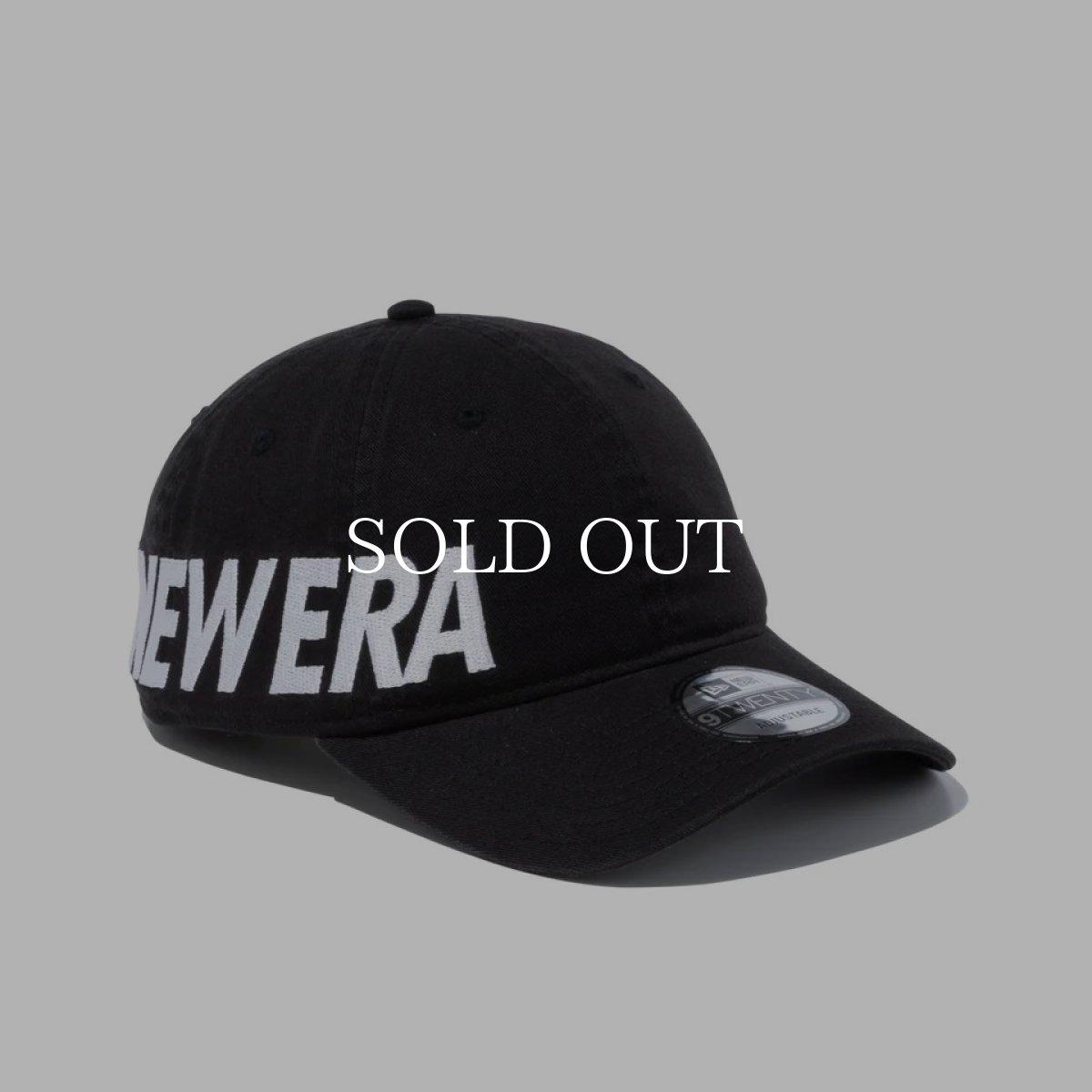 画像1: NEW ERA  9TWENTY Essential エッセンシャルロゴ ブラック × スノーホワイト (1)