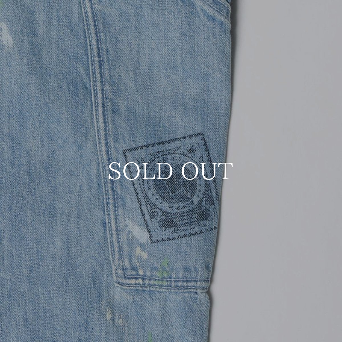 画像11: Liberaiders  【再入荷】STAMPED DENIM SARROUEL PANTS (11)