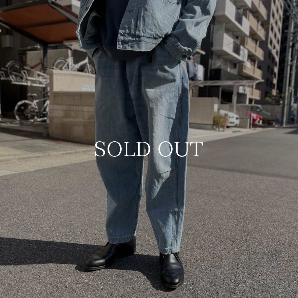 画像13: Liberaiders  【再入荷】STAMPED DENIM SARROUEL PANTS (13)