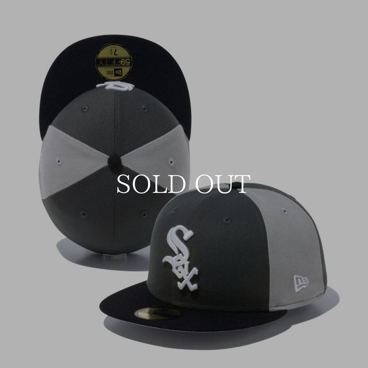 画像1: NEW ERA  59FIFTY Shadow シカゴ・ホワイトソックス ダークグラファイト/グレー ブラックバイザー (1)