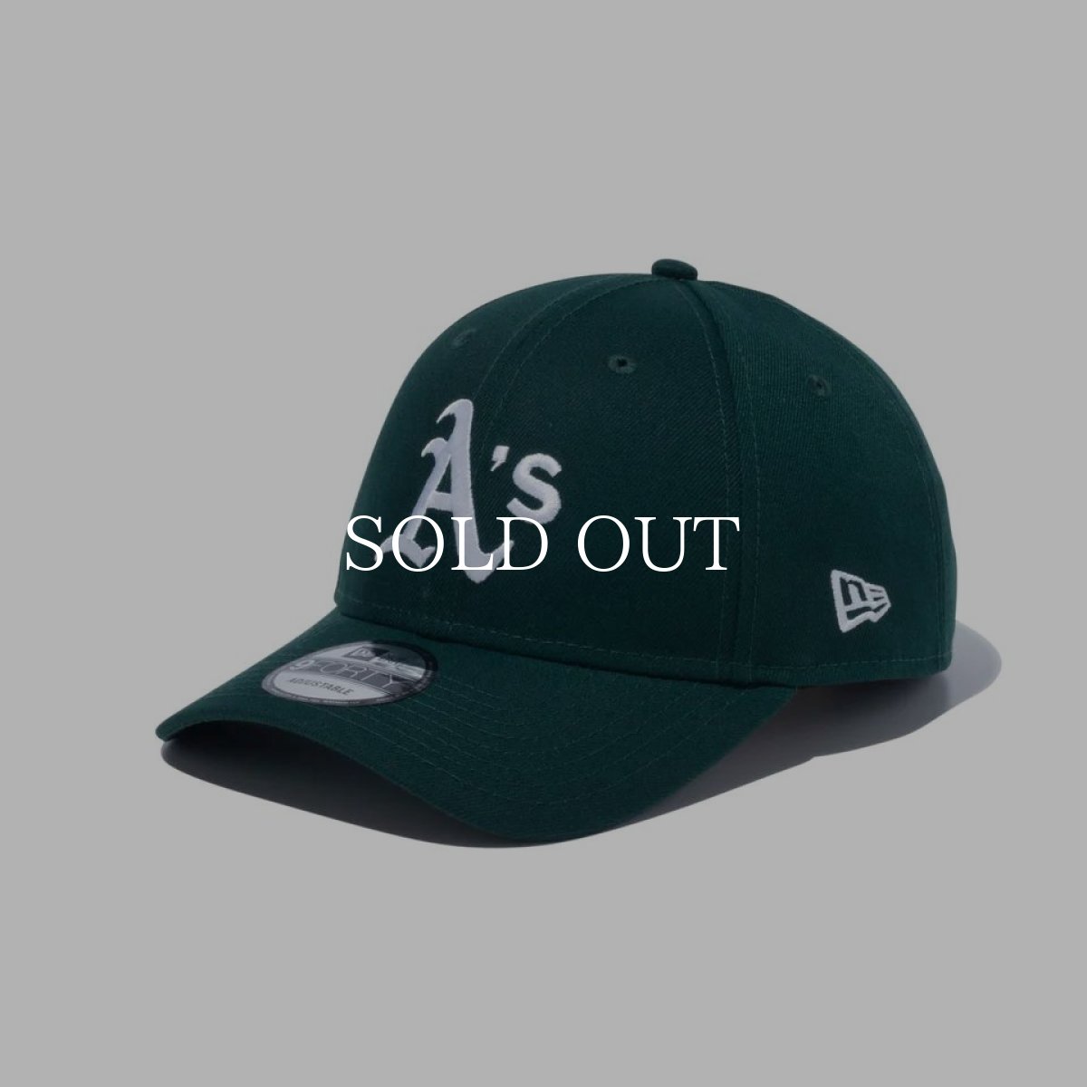 画像3: NEW ERA  9FORTY MLB オークランド・アスレチックス ウーブンパッチ ダークグリーン (3)
