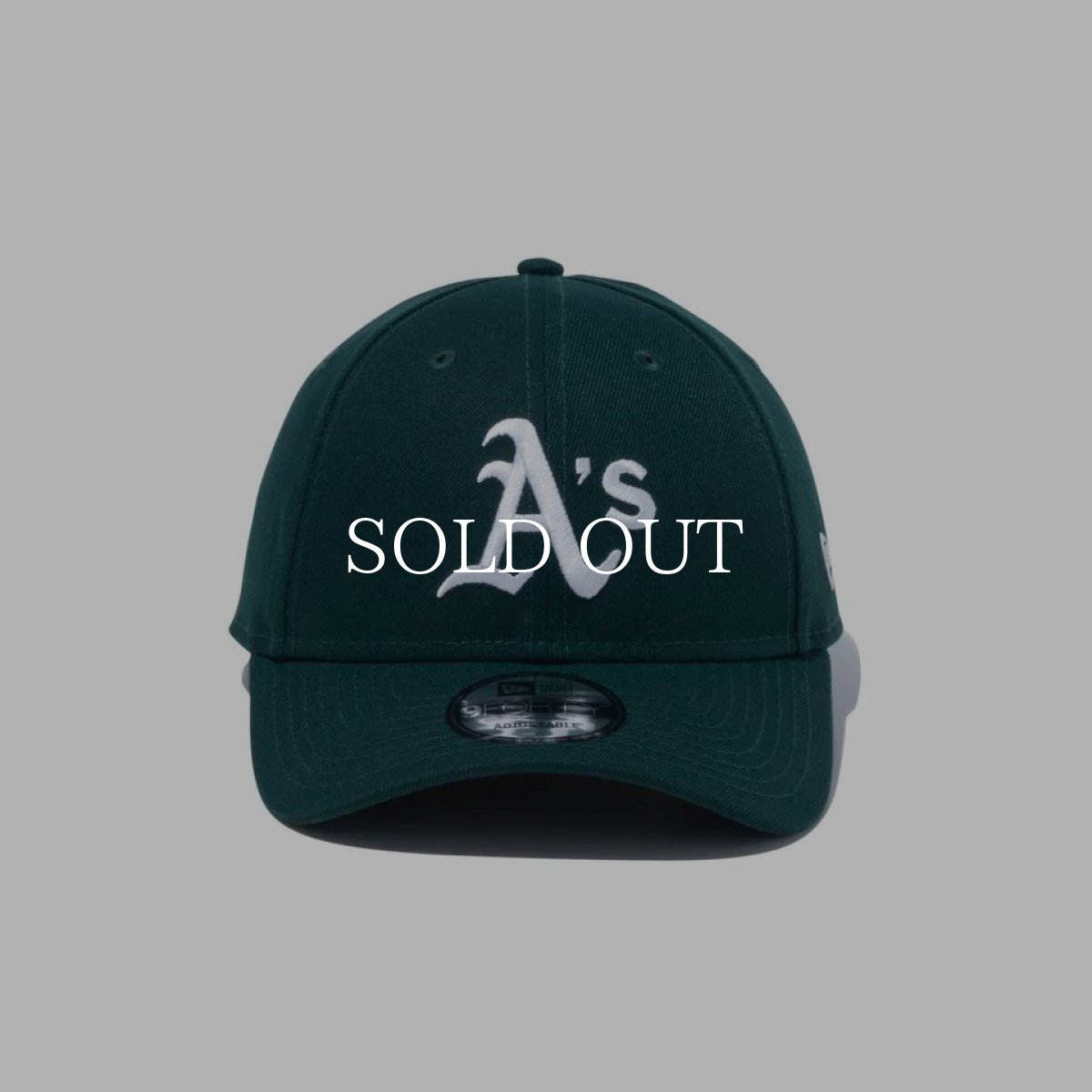 画像4: NEW ERA  9FORTY MLB オークランド・アスレチックス ウーブンパッチ ダークグリーン (4)