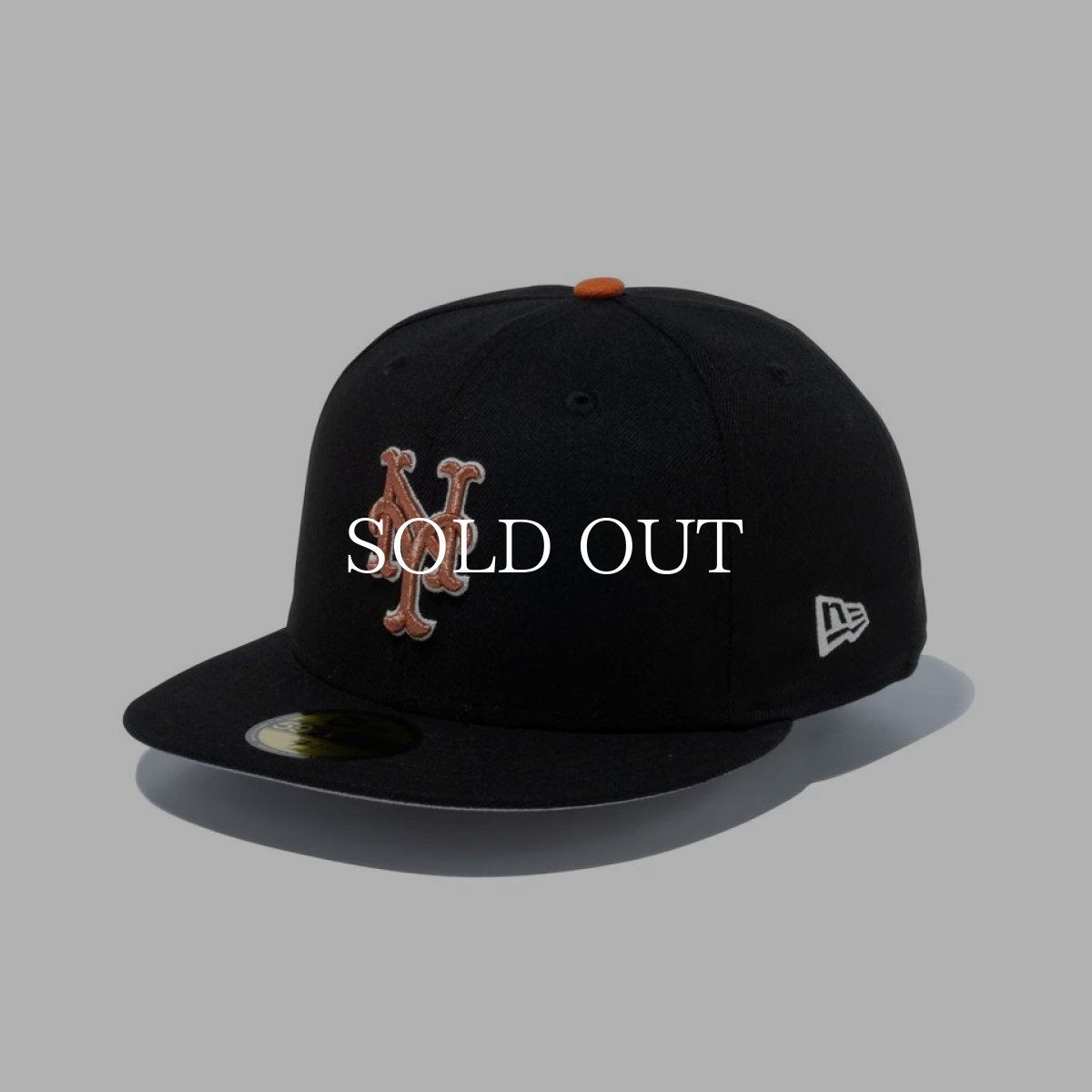 画像1: NEW ERA  59FIFTY Vintage Color ニューヨーク・メッツ ブラック (1)