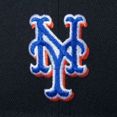 画像6: NEW ERA  9FORTY MLB ニューヨーク・メッツ ウーブンパッチ ブラック (6)