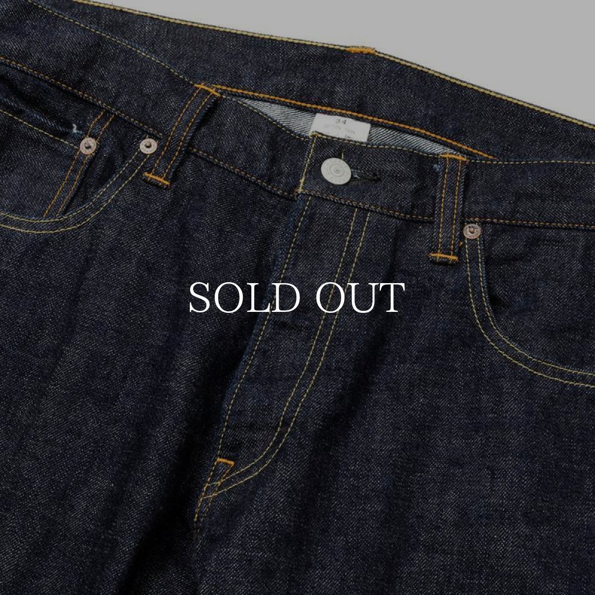 画像3: CALEE  VINTAGE REPRODUCT TAPERED DENIM PANTS (3)