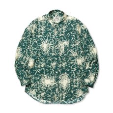 画像8: CALEE  BATIK PATTERN OVER SHILHOUETTE L/S SH (8)