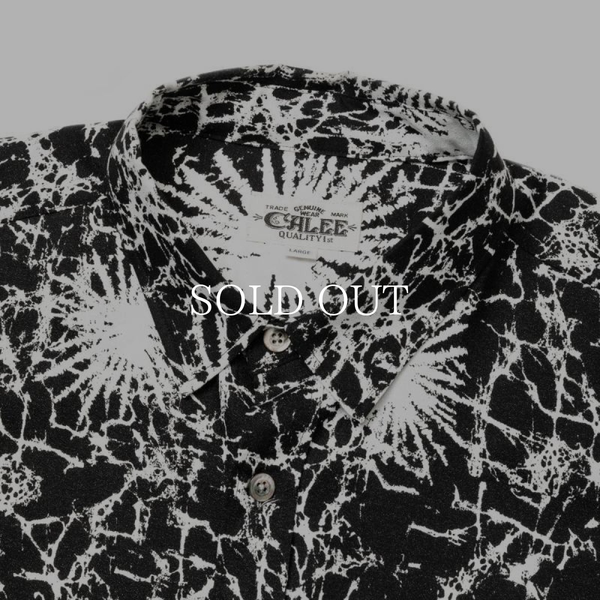 画像3: CALEE  BATIK PATTERN OVER SHILHOUETTE L/S SH (3)