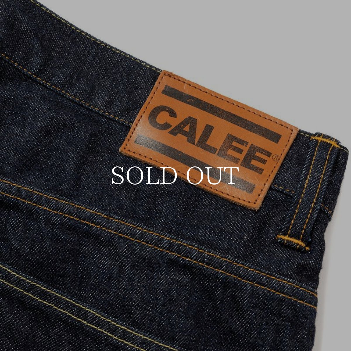 画像5: CALEE  VINTAGE REPRODUCT TAPERED DENIM PANTS (5)