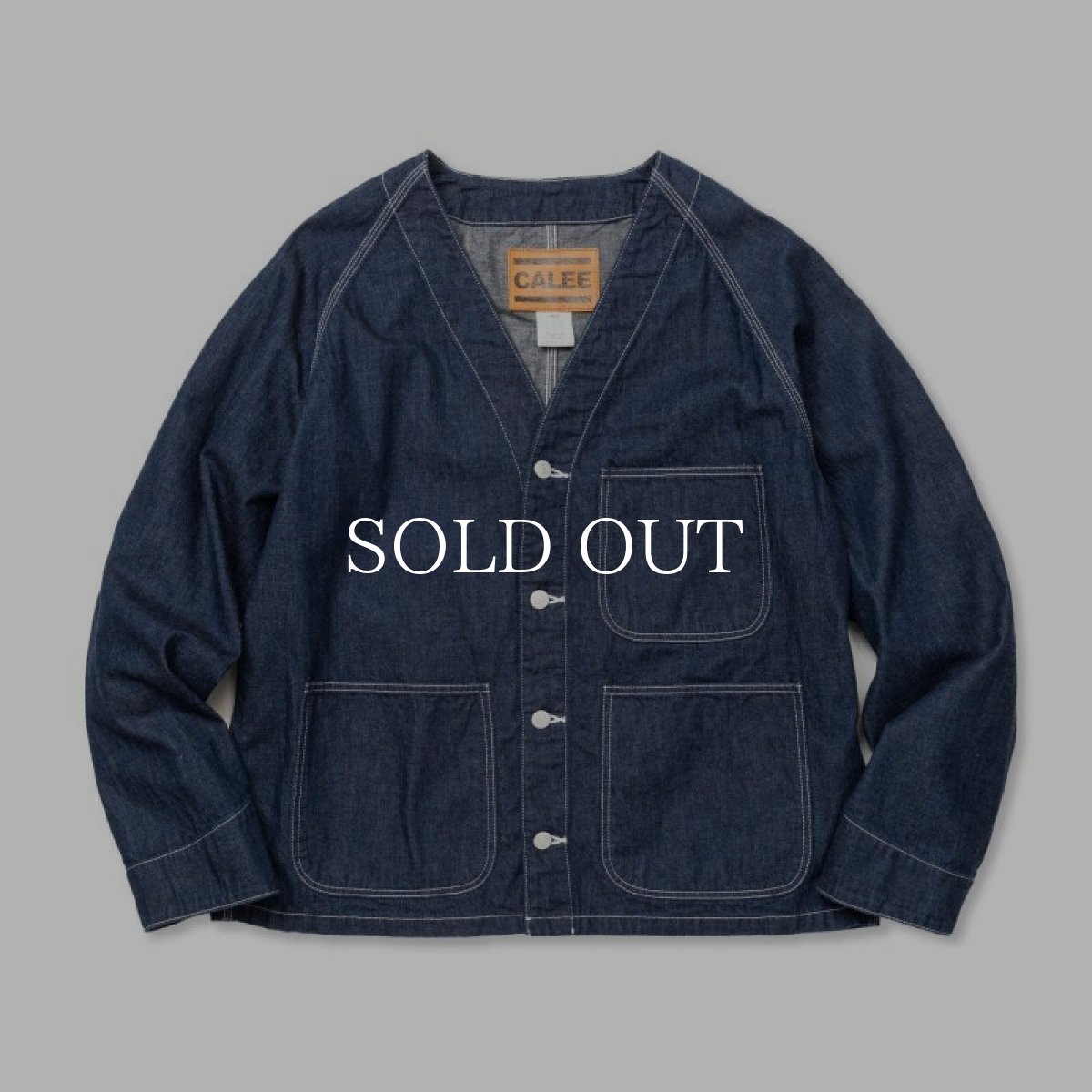 画像1: CALEE  9.5OZ DENIM ENGINEER JACKET (1)