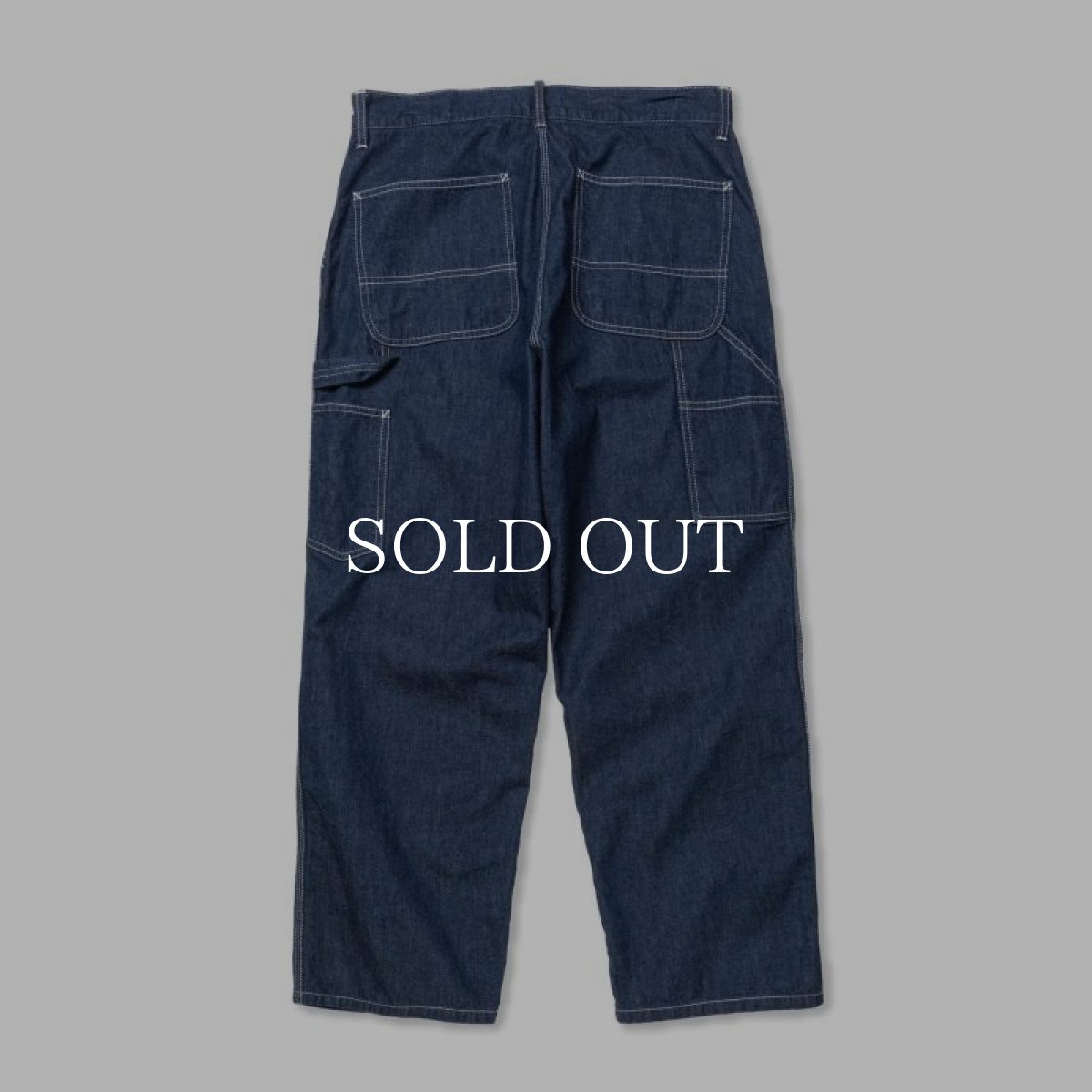 画像2: CALEE  9.5OZ DENIM PAINTER PANTS (2)