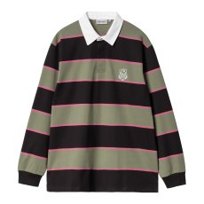 画像6: CARHARTT WIP  L/S WILT RUGBY SHIRT Wilt Stripe (6)