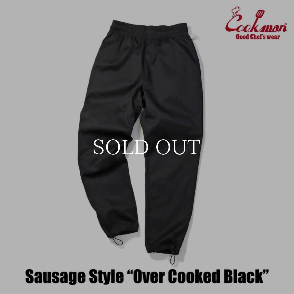 画像4: COOKMAN  Chef Pants Sausage Style Over Cooked Black (4)