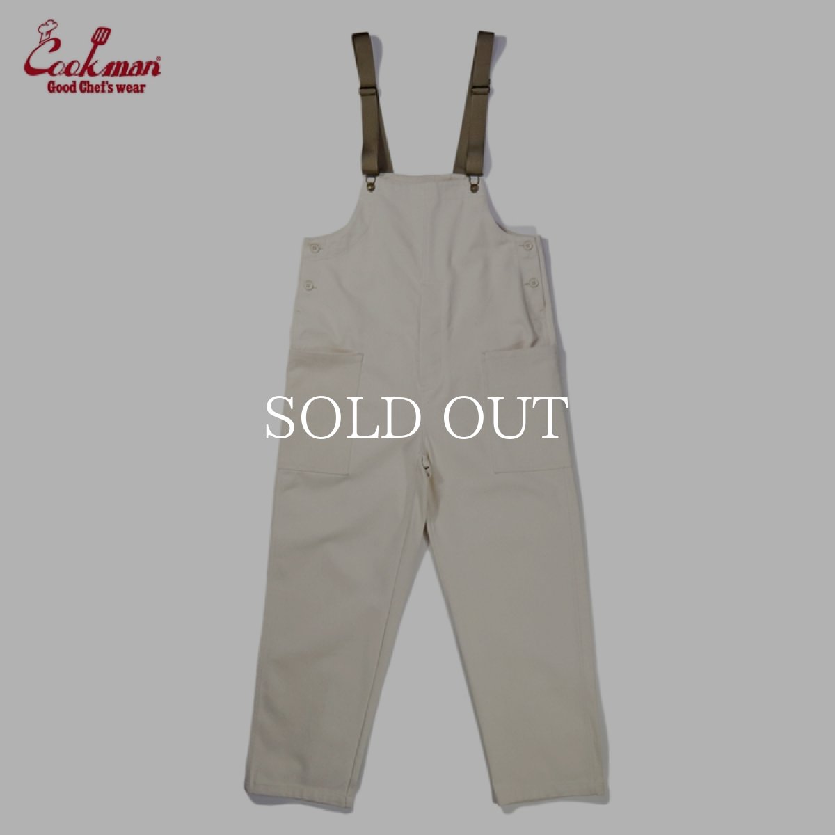 画像2: COOKMAN  Fisherman's Bib Overall Denim Natural (2)