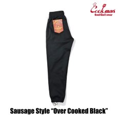 画像6: COOKMAN  Chef Pants Sausage Style Over Cooked Black (6)