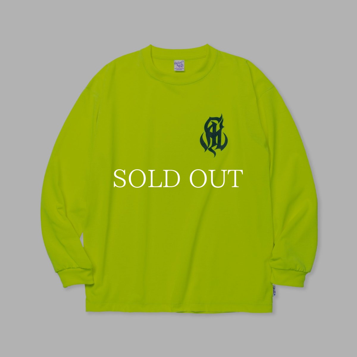 画像7: CALEE  MULTI FUNCTION DROP SHOULDER LOGO L/S TEE (7)