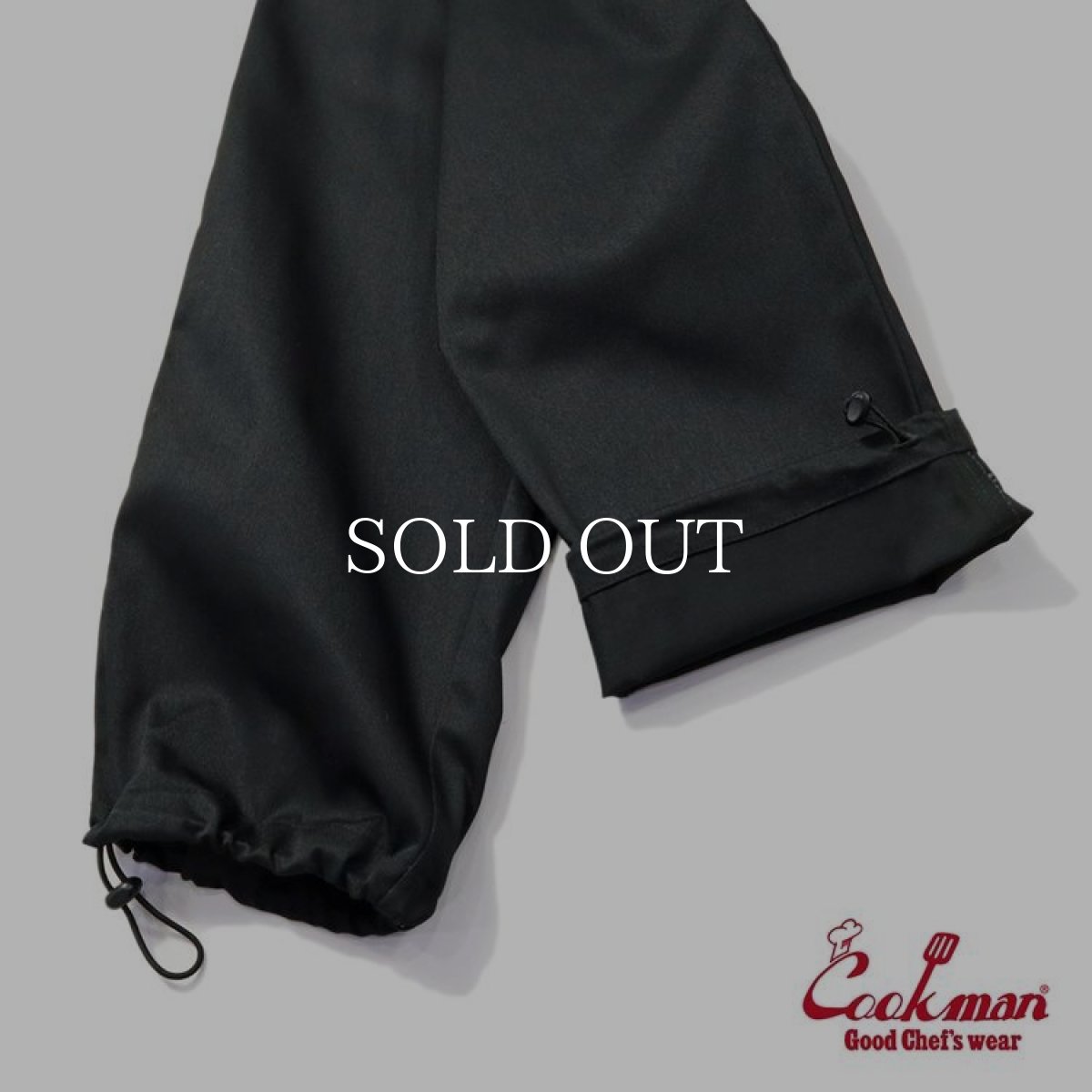 画像7: COOKMAN  Chef Pants Sausage Style Over Cooked Black (7)