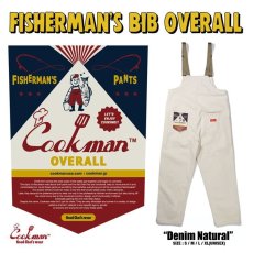 画像1: COOKMAN  Fisherman's Bib Overall Denim Natural (1)