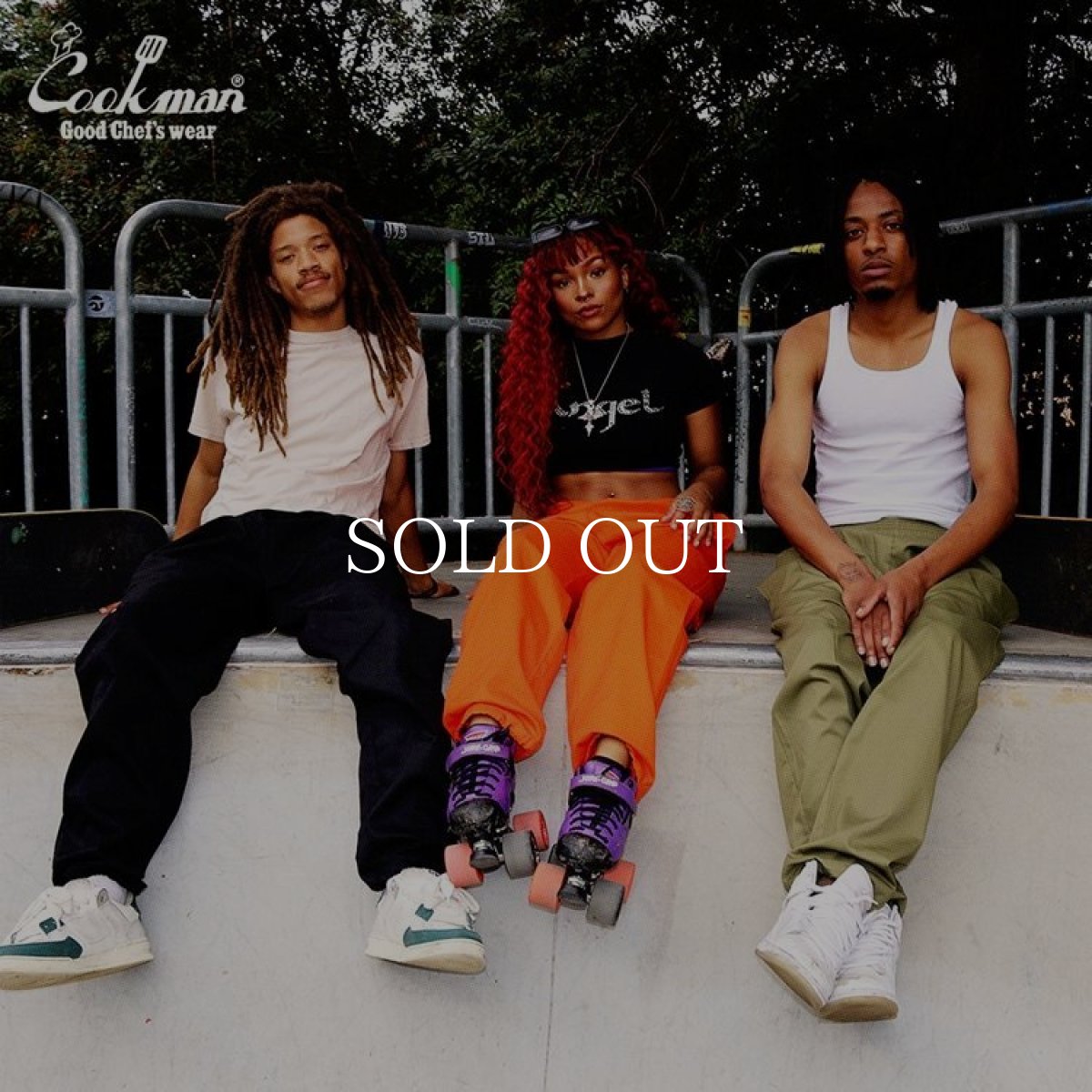 画像19: COOKMAN  Chef Pants Sausage Style Over Cooked Black (19)