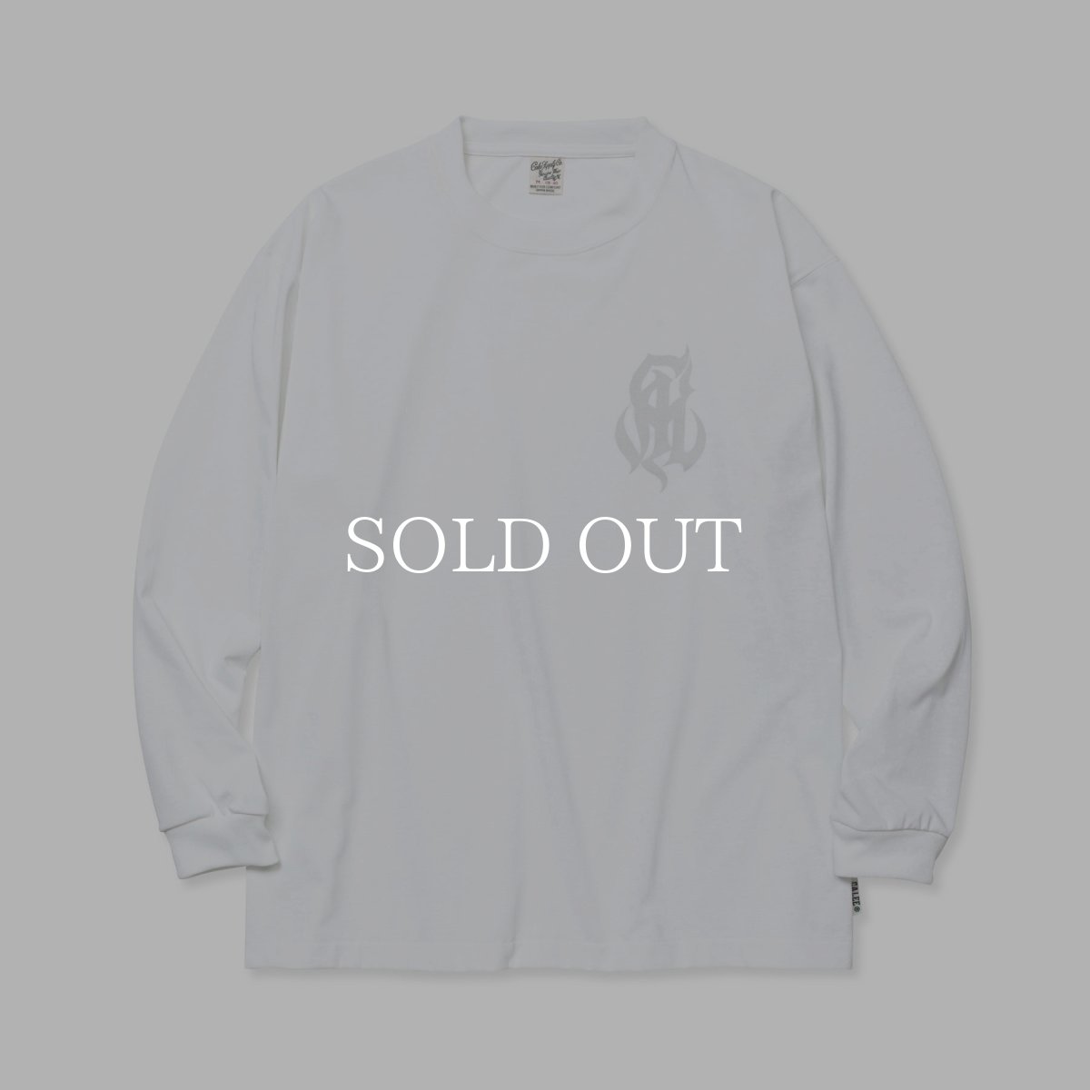 画像1: CALEE  MULTI FUNCTION DROP SHOULDER LOGO L/S TEE (1)