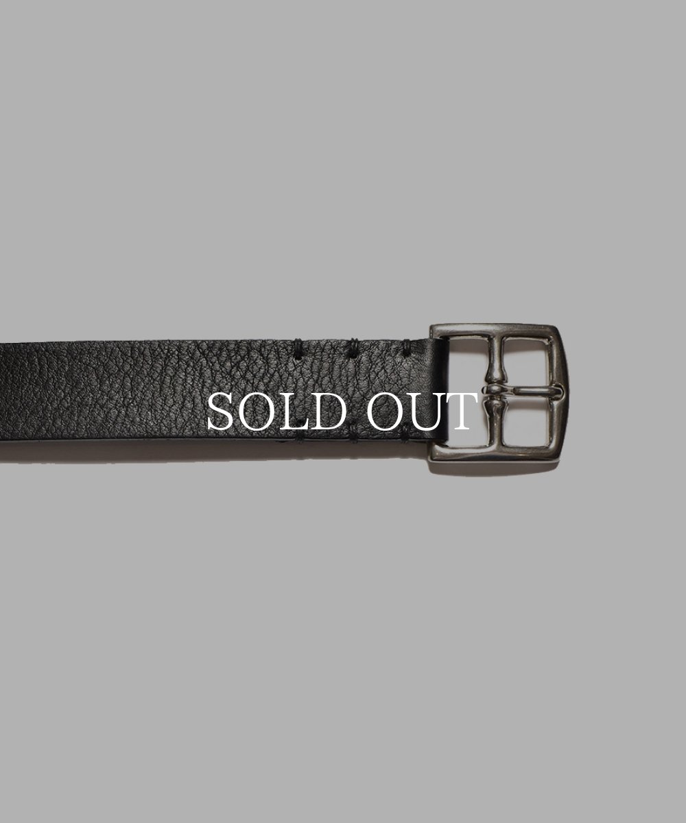 画像3: MINEDENIM  Rusty Calf Leather Belt (3)