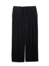 画像1: COOTIE   Hard Twist Yarn Twill 3 Tuck Wide Trousers (1)