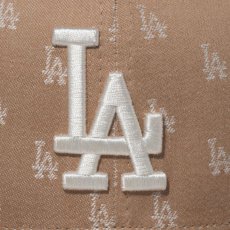 画像5: NEW ERA  59FIFTY MLB Jacquard ロサンゼルス・ドジャース カーキ × クローム (5)