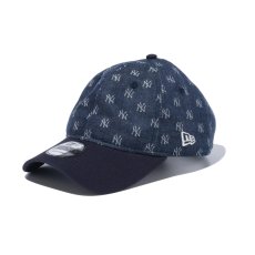 画像5: NEW ERA  9TWENTY MLB Jacquard ニューヨーク・ヤンキース ネイビー × クローム ネイビーバイザー (5)