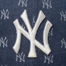 画像5: NEW ERA  59FIFTY MLB Jacquard ニューヨーク・ヤンキース ネイビー × クローム (5)