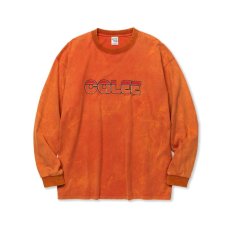 画像2: CALEE  CALEE LOGO POWDER BLEACH DROP SHOULDER L/S TEE (2)