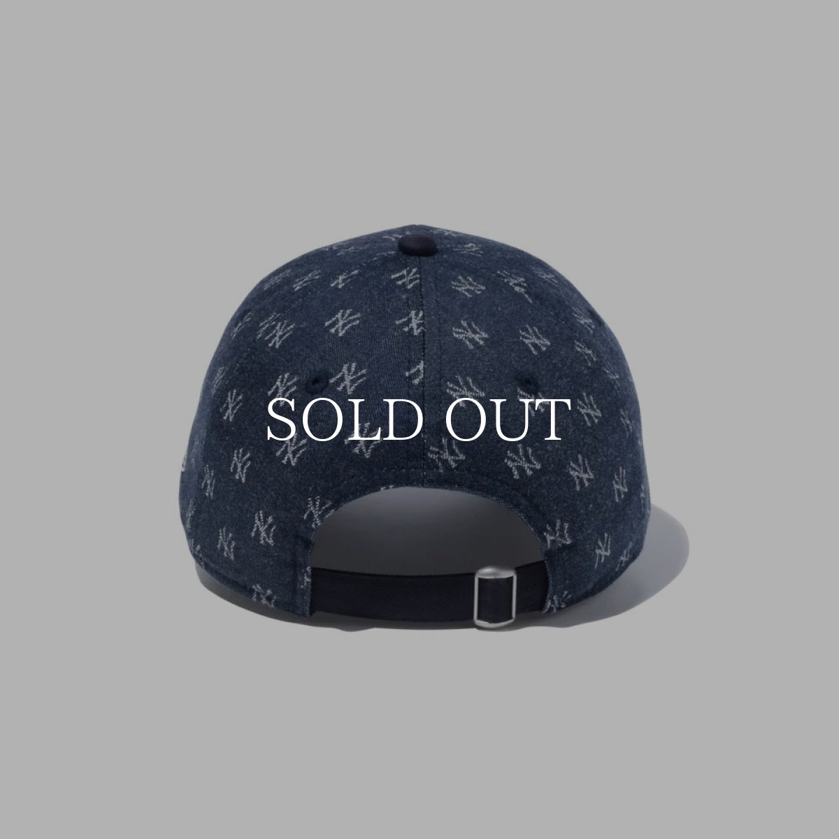 画像3: NEW ERA  9TWENTY MLB Jacquard ニューヨーク・ヤンキース ネイビー × クローム ネイビーバイザー (3)