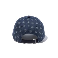 画像3: NEW ERA  9TWENTY MLB Jacquard ニューヨーク・ヤンキース ネイビー × クローム ネイビーバイザー (3)