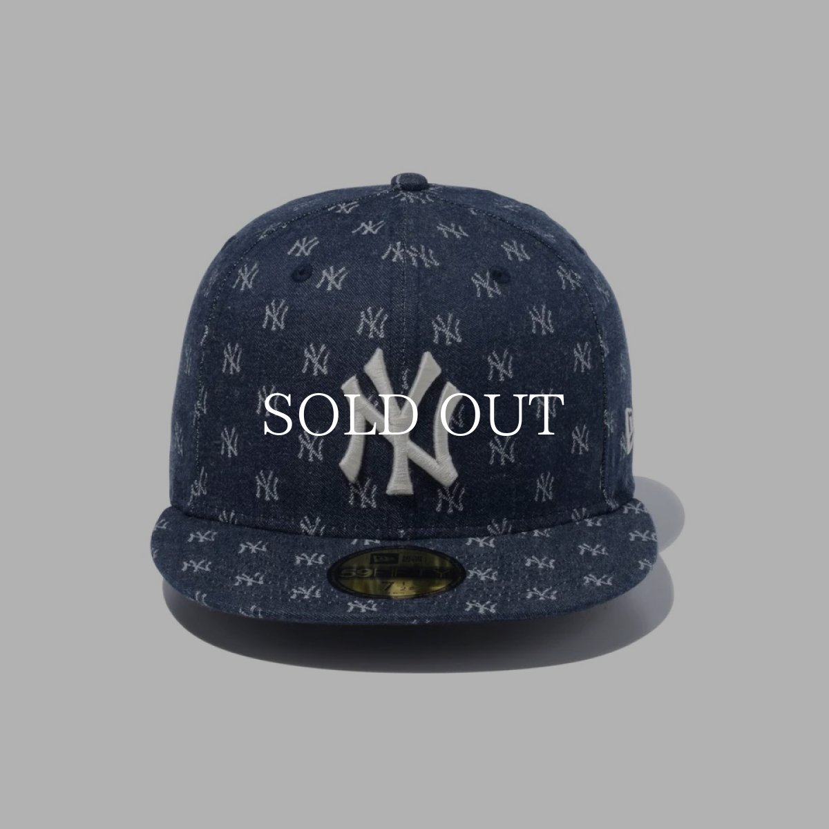 画像2: NEW ERA  59FIFTY MLB Jacquard ニューヨーク・ヤンキース ネイビー × クローム (2)