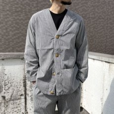 画像6: CALEE  6OZ HICKORY SHIRT CARDIGAN (6)