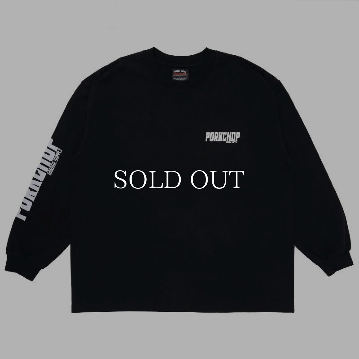 画像1: PORKCHOP GARAGE SUPPLY  P 2nd OVAL L/S TEE (1)