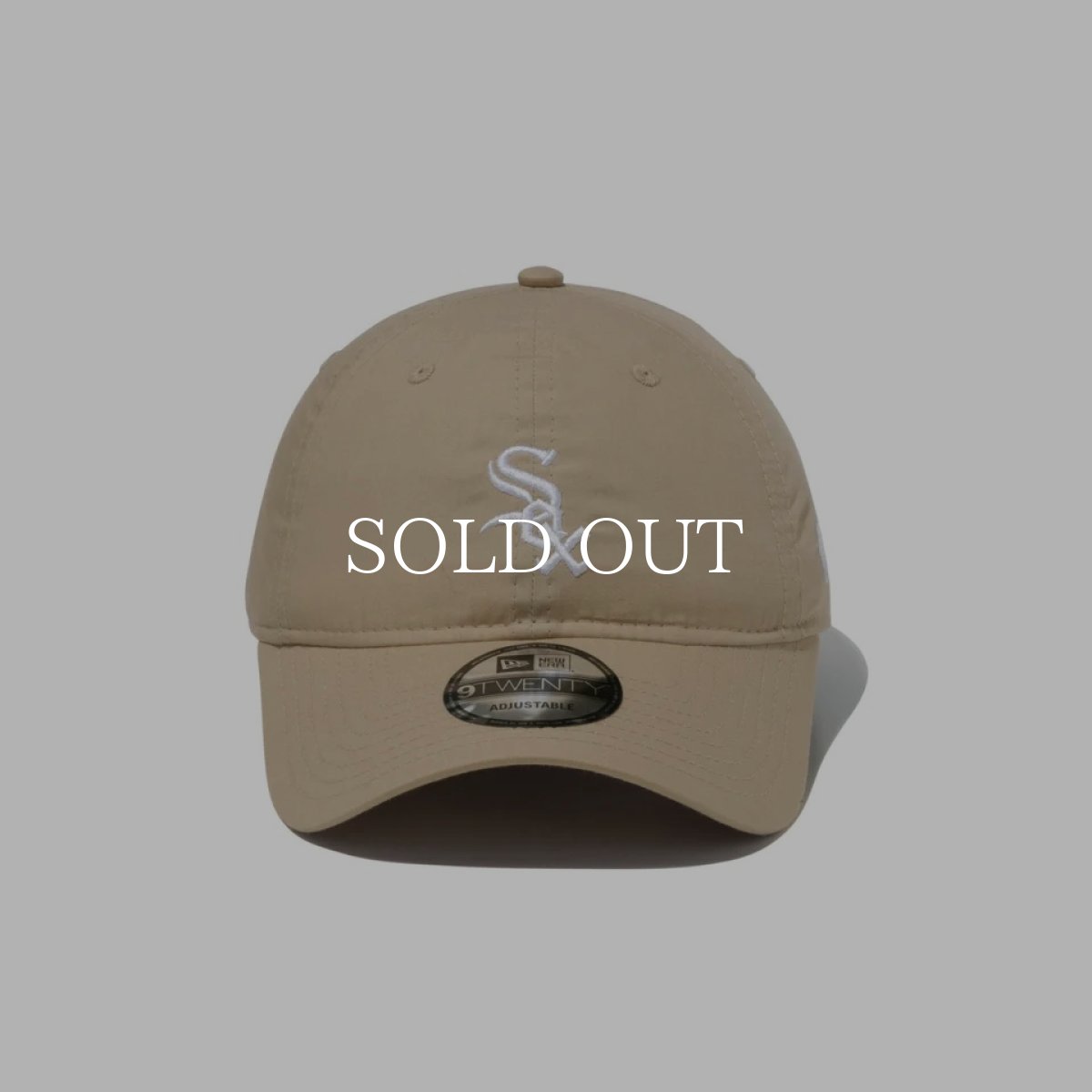 画像2: NEW ERA  9TWENTY MLB Typewriter タイプライター シカゴ・ホワイトソックス ベージュ (2)