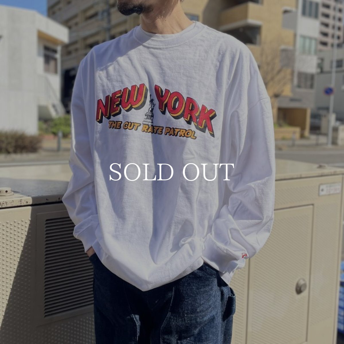 画像6: CUTRATE  NY LOGO DROPSHOULDER L/S TEE (6)